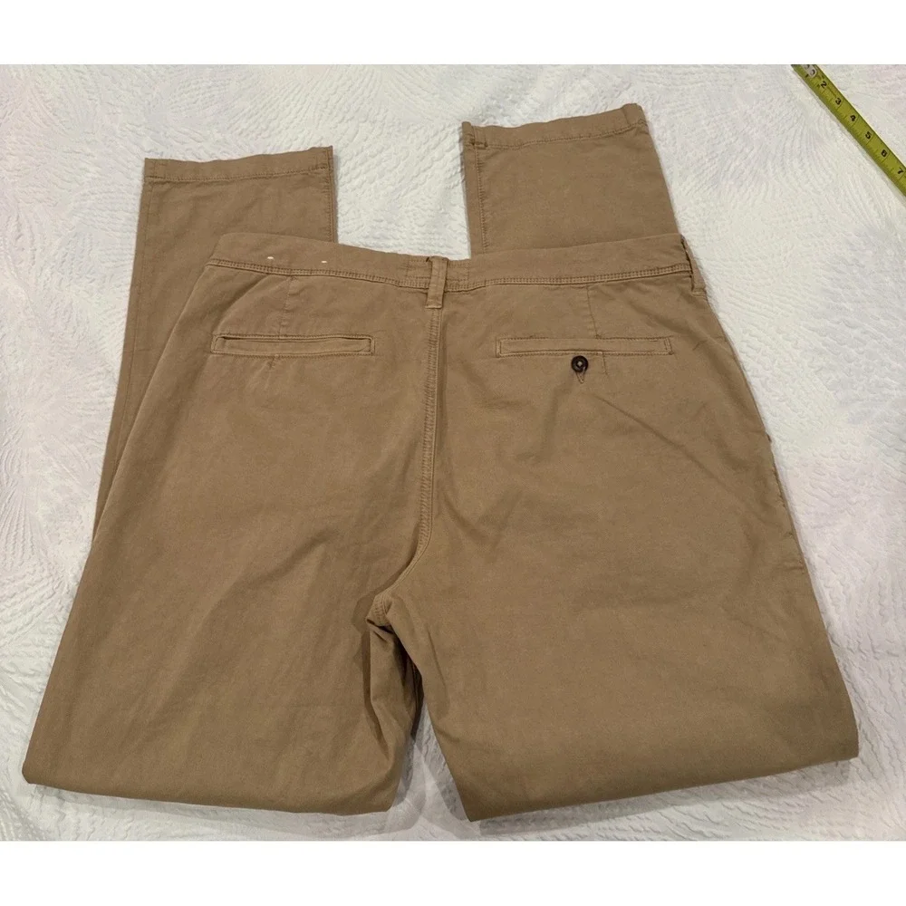 American Eagle Pants Mens Sz 36X34 Next Level Flex Slim Straight Chino Tan Khaki - Picture 11 of 11